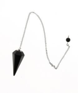 Pendule conique Obsidienne Noire, 1 pièce